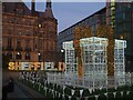 SK3587 : Christmas illuminations in the Peace Gardens by Graham Hogg