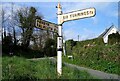 Old Direction Signpost by Rosehill, Mylor Bridge