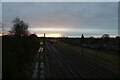 SE5951 : Railway lines from Love Lane Footbridge by DS Pugh