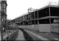 Redevelopment in Bradford city centre seen from Bolton Road