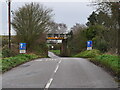 TG2926 : Low bridge with information and warning signs by David Pashley