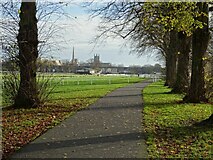 SO8455 : Path on Pitchcroft racecourse by Philip Halling
