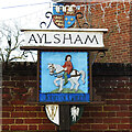 TG1926 : Aylsham town sign by Adrian S Pye