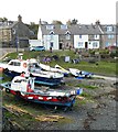 NU2519 : Boats on the beach, Craster by Gordon Hatton