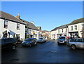 ST4287 : Blue sky over The Square, Magor, Monmouthshire by Jaggery