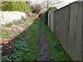 Footpath alongside Gardens