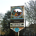 TF9743 : Stiffkey village sign by Adrian S Pye