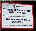 Stonehouse High Street railway bridge identifier