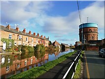 SJ4166 : Shropshire Union Canal at Boughton Water Tower by Sue Adair