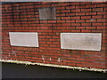 Rescued foundation stones from the old Cottage Hospital