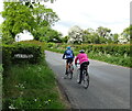 Cyclists entering Easingwold