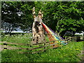 Tree sculpture near Warren House Farm