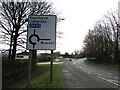 Directions sign on the approach to Brackla Roundabout, Bridgend