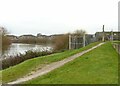 The end of the riverside footpath