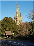 SO8047 : Lychgate and church tower of St Mary the Virgin, Madresfield by Jeff Gogarty