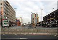 Suffolk Street Queensway (A38) seen from Holloway Circus, Birmingham