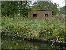 SJ8710 : Canalside pillbox near Brewood in Staffordshire by Roger  D Kidd