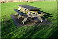 SO8378 : Picnic table in Springfield Park, Kidderminster, Worcs by P L Chadwick