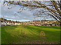 Playing field on Christmas Day 2020, Chepstow Garden City