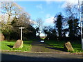 Entrance to the Bulwark Fort playing field, Bulwark, Chepstow