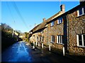 A terrace of thatched cottages in Stoke Abbott