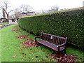 Memorial Bench in the Coychurch Crematorium site