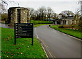 Bilingual directions in the Coychurch Crematorium site