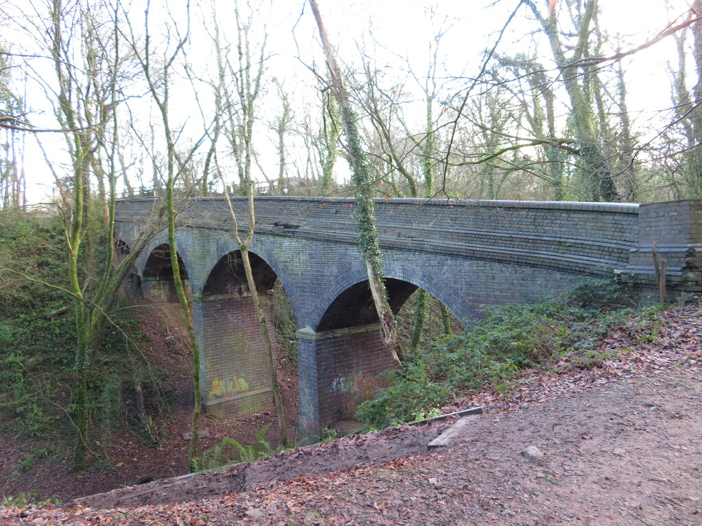 Bridge over former railway line near... © Gareth James cc-by-sa/2.0 ...