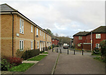 TL4757 : Trefoil Terrace and Budleigh Close by John Sutton