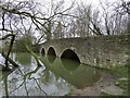 SP4809 : Godstow Road bridge over the swollen Wolvercote Mill Stream by Steve Daniels
