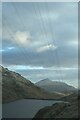 NN2811 : Loch Sloy and power lines by Jim Barton