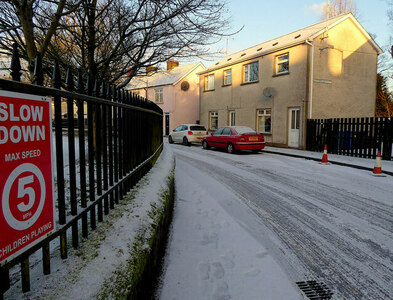 H4572 : Wintry along Campsie Crescent, Omagh by Kenneth  Allen