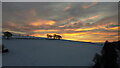 Spectacular Snowy Sunset Catlands Hill