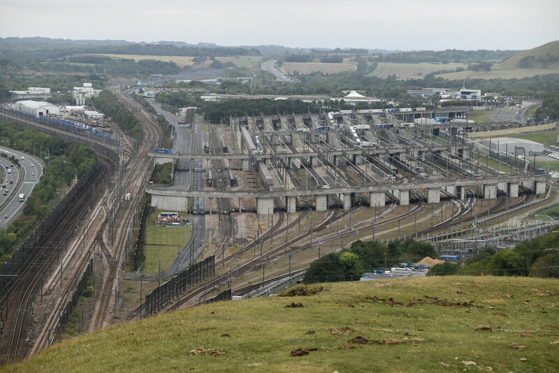 Channel Tunnel Terminal © N Chadwick cc-by-sa/2.0 :: Geograph Britain ...