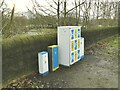 Painted utility cabinets by Horsforth roundabout