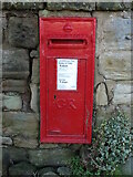 NZ3475 : Post Box, The Steadings, Old Hartley by Geoff Holland