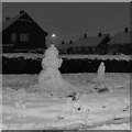 Snow figures on Landseer Drive