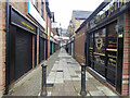 Shutters down along Foundry Lane, Omagh