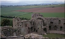 SO4108 : View to north-west - Raglan Castle, Monmouthshire by Martin Richard Phelan