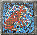 Mosaic in Kelvingrove Square community garden