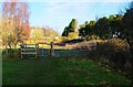 New gate and kissing gate on former Burlish Top Golf Course, Kidderminster, Worcs