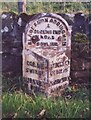 Old Milestone, on the A6068, Colne Road, W of Cowling