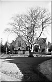 SU1405 : Ringwood Parish Church of St Peter & St Paul c.1954  (2) by Ronald Searle