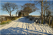 H5173 : Snow, Rushill Road by Kenneth  Allen