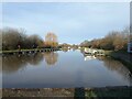 SX9390 : The basin above Double Locks on Exeter Canal by David Smith