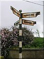 NS5775 : Direction Sign – Signpost on Craigmaddie Road, Baldernock by C Minto