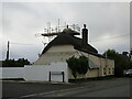 Cottage under repair, Cheriton Cross