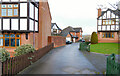 Mock Tudor house fronts