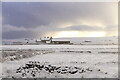 HP6209 : Buness, Baltasound, in the snow by Mike Pennington