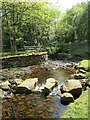 Stepping stones over Brocka Beck